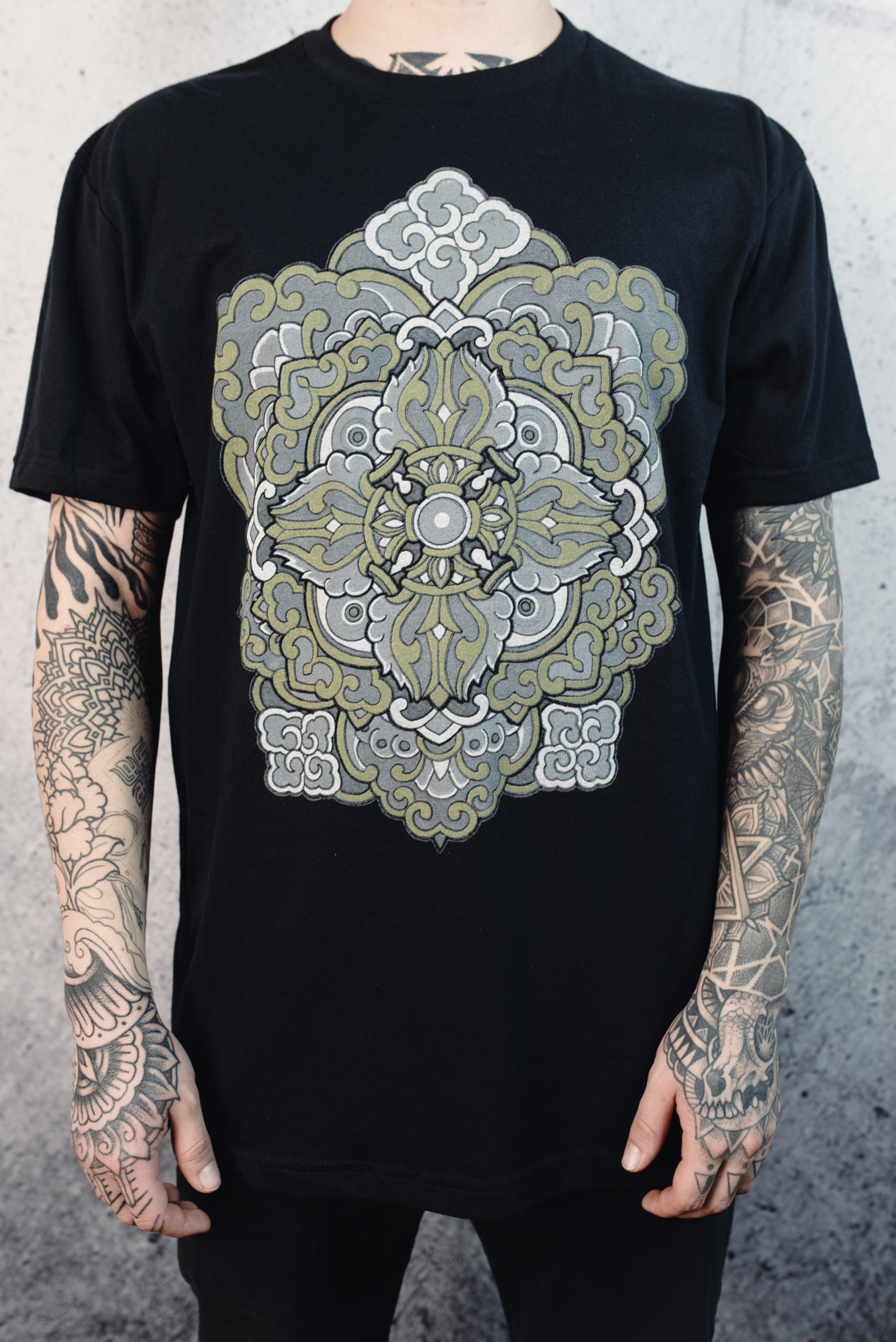All Sacred | Men's Ornamental T-Shirt (Black)